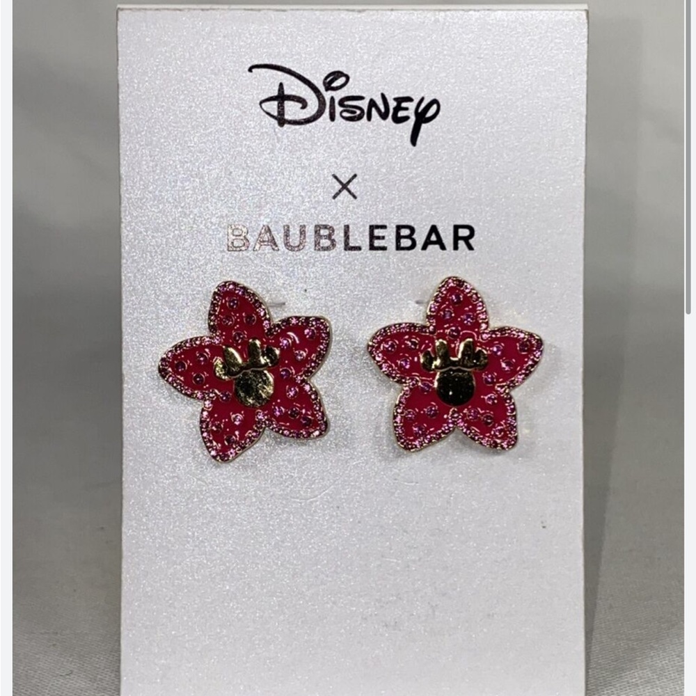 Disney X Baublebar Minnie Mouse Floral Earrings